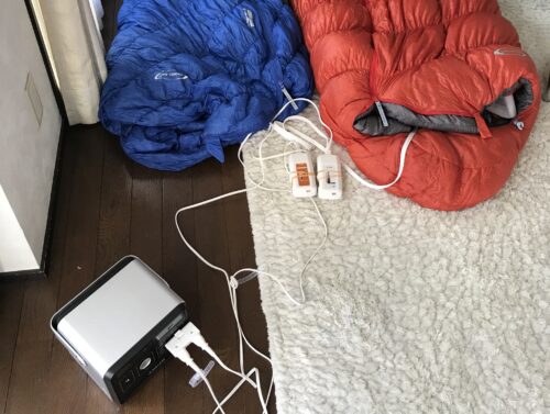 ポータブル電源と電気毛布