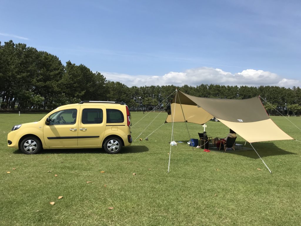 浜名湖畔のキャンプ場