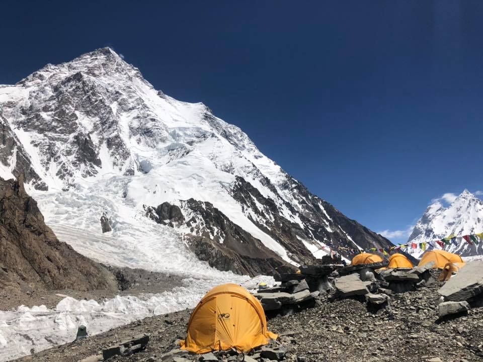 K2をキャンプから望む
