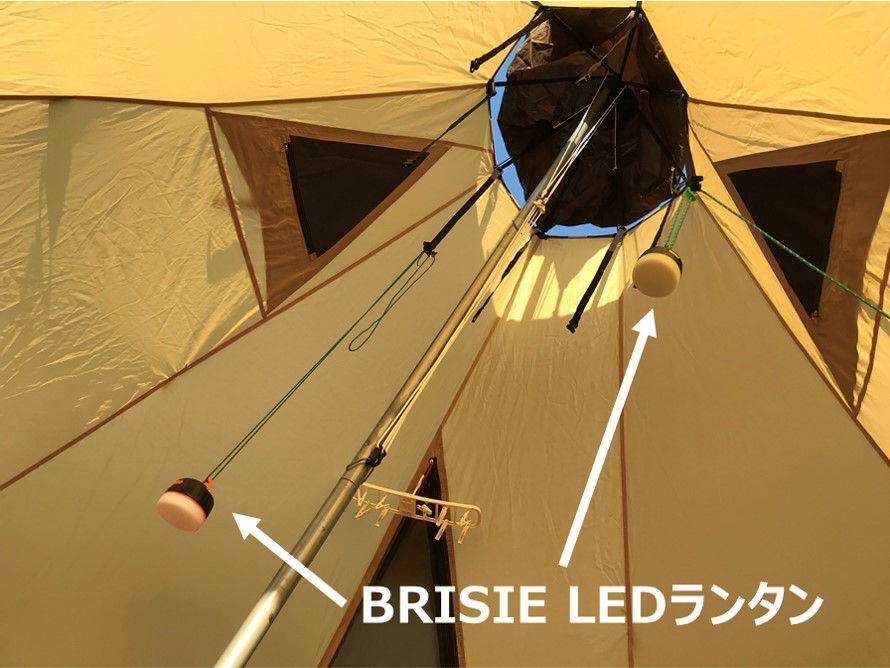 ワンポールテントでランタンをオシャレに活用する方法 キャンプシーン別に紹介