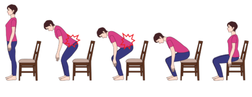 椅子から立ち上がる時の姿勢と腰痛