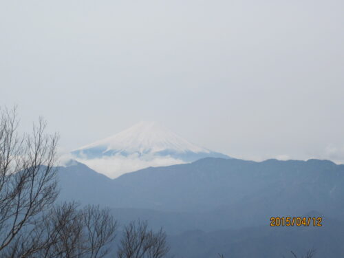 雲取山から見る富士山